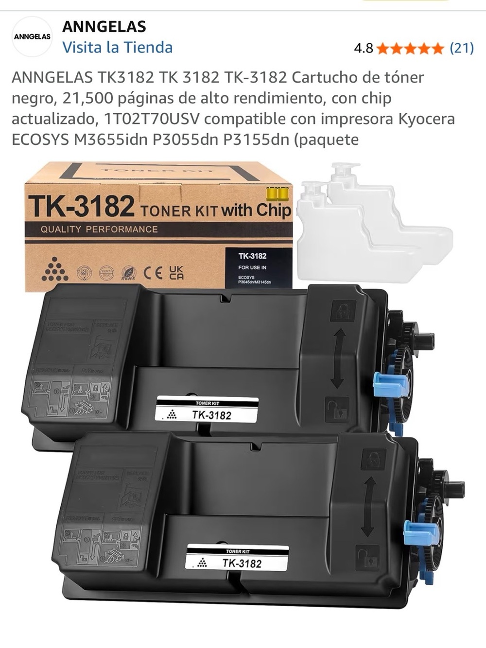 Toner Kit Box - Brown with Black Print